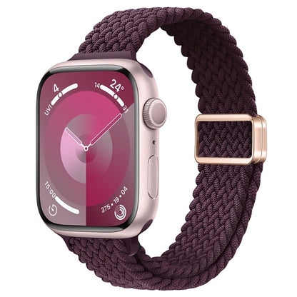 Slim Magnetic Buckle Nylon Braided Watch Band, For Apple Watch Series 4 44mm, For Apple Watch Series 4 40mm