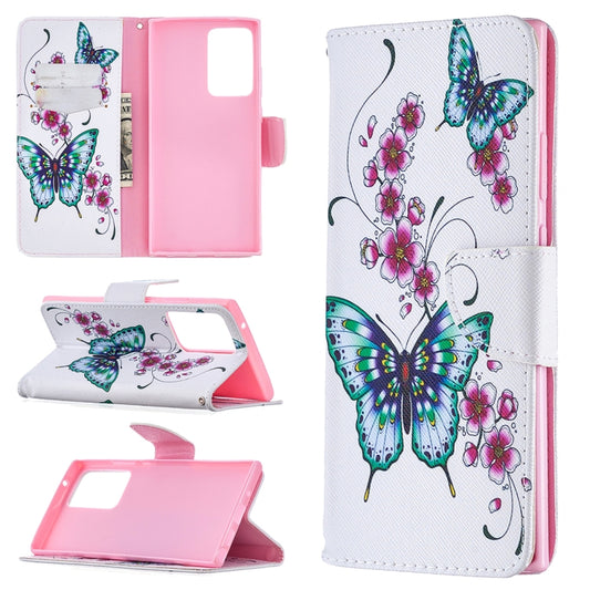 Colored Drawing Pattern Horizontal Flip Leather Case with Holder & Card Slots & Wallet, For Samsung Galaxy Note20 Ultra