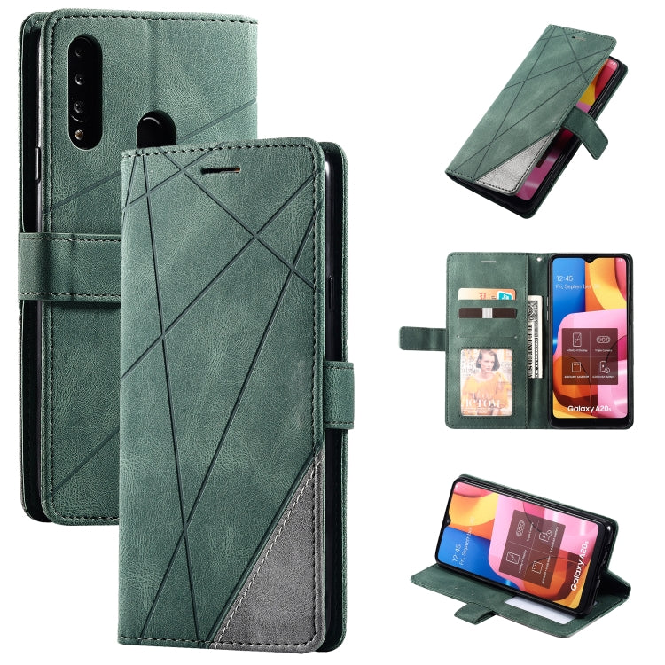 Skin Feel Splicing Horizontal Flip Leather Case with Holder & Card Slots & Wallet & Photo Frame, For Samsung Galaxy A20s, For Samsung Galaxy A70s, For Samsung Galaxy Note 8, For Samsung Galaxy A21s, For Samsung Galaxy Note20 Ultra                      ...
