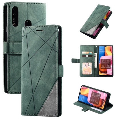Skin Feel Splicing Horizontal Flip Leather Case with Holder & Card Slots & Wallet & Photo Frame, For Samsung Galaxy A20s, For Samsung Galaxy A70s, For Samsung Galaxy Note 8, For Samsung Galaxy A21s, For Samsung Galaxy Note20 Ultra                      ...