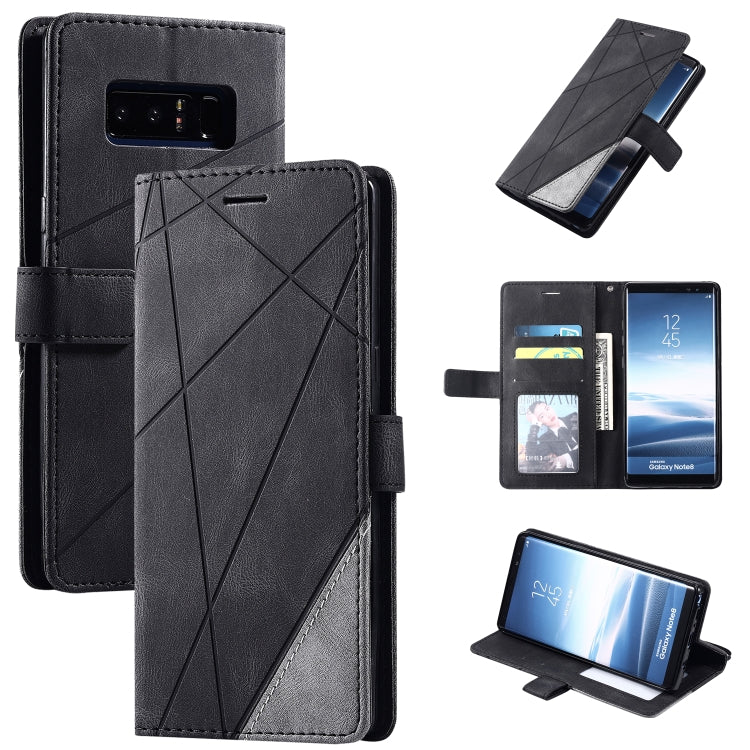 Skin Feel Splicing Horizontal Flip Leather Case with Holder & Card Slots & Wallet & Photo Frame, For Samsung Galaxy A20s, For Samsung Galaxy A70s, For Samsung Galaxy Note 8, For Samsung Galaxy A21s, For Samsung Galaxy Note20 Ultra                      ...