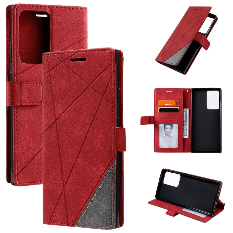 Skin Feel Splicing Horizontal Flip Leather Case with Holder & Card Slots & Wallet & Photo Frame, For Samsung Galaxy A20s, For Samsung Galaxy A70s, For Samsung Galaxy Note 8, For Samsung Galaxy A21s, For Samsung Galaxy Note20 Ultra                      ...
