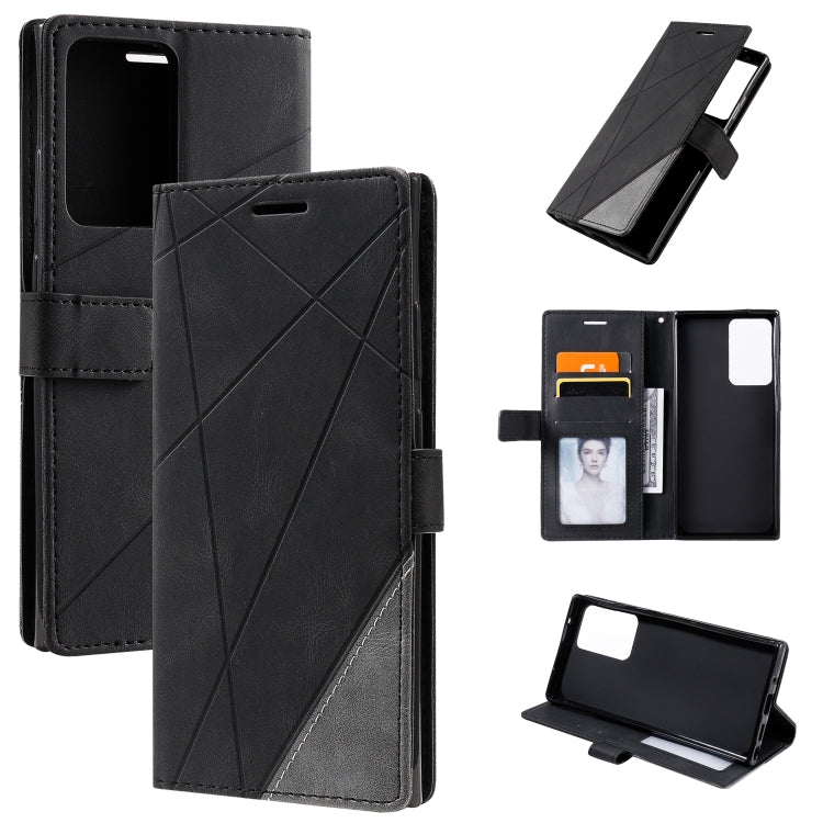 Skin Feel Splicing Horizontal Flip Leather Case with Holder & Card Slots & Wallet & Photo Frame, For Samsung Galaxy A20s, For Samsung Galaxy A70s, For Samsung Galaxy Note 8, For Samsung Galaxy A21s, For Samsung Galaxy Note20 Ultra                      ...