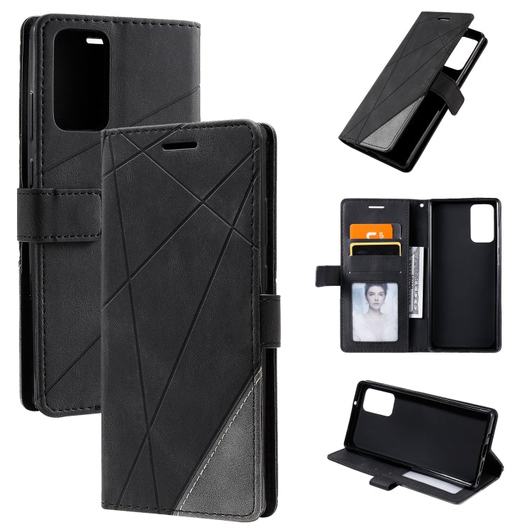 Skin Feel Splicing Horizontal Flip Leather Case with Holder & Card Slots & Wallet & Photo Frame, For Samsung Galaxy A20s, For Samsung Galaxy A70s, For Samsung Galaxy Note 8, For Samsung Galaxy A21s, For Samsung Galaxy Note20 Ultra                      ...
