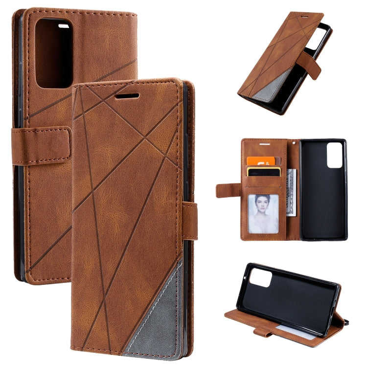 Skin Feel Splicing Horizontal Flip Leather Case with Holder & Card Slots & Wallet & Photo Frame, For Samsung Galaxy A20s, For Samsung Galaxy A70s, For Samsung Galaxy Note 8, For Samsung Galaxy A21s, For Samsung Galaxy Note20 Ultra                      ...