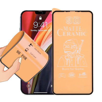 9D Full Screen Full Glue Frosted Ceramic Film, For iPhone 12 mini, For iPhone 12 / 12 Pro, For iPhone 12 Pro Max