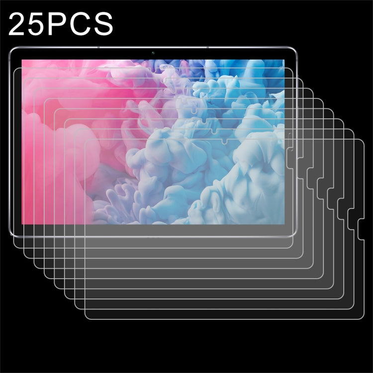 25 PCS 9H HD Explosion-proof Tempered Glass Film, For Huawei MatePad 10.8, For Huawei Tablet C5 8.0, For Huawei Tablet C5 10.4, For Huawei Tablet C3 8.0, For Samsung Galaxy Tab A7 T500
