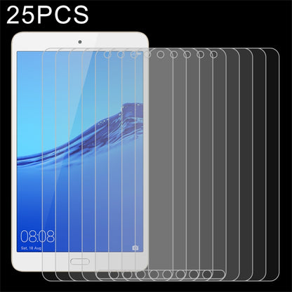 25 PCS 9H HD Explosion-proof Tempered Glass Film, For Huawei MatePad 10.8, For Huawei Tablet C5 8.0, For Huawei Tablet C5 10.4, For Huawei Tablet C3 8.0, For Samsung Galaxy Tab A7 T500