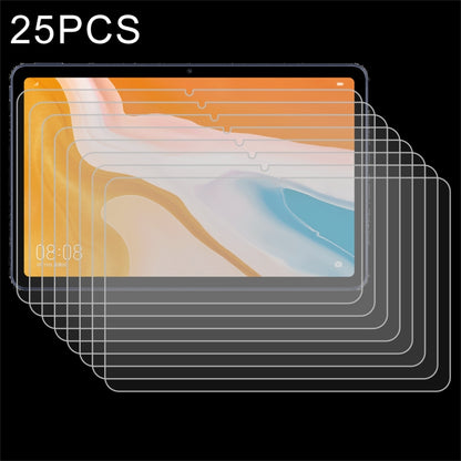 25 PCS 9H HD Explosion-proof Tempered Glass Film, For Huawei MatePad 10.8, For Huawei Tablet C5 8.0, For Huawei Tablet C5 10.4, For Huawei Tablet C3 8.0, For Samsung Galaxy Tab A7 T500