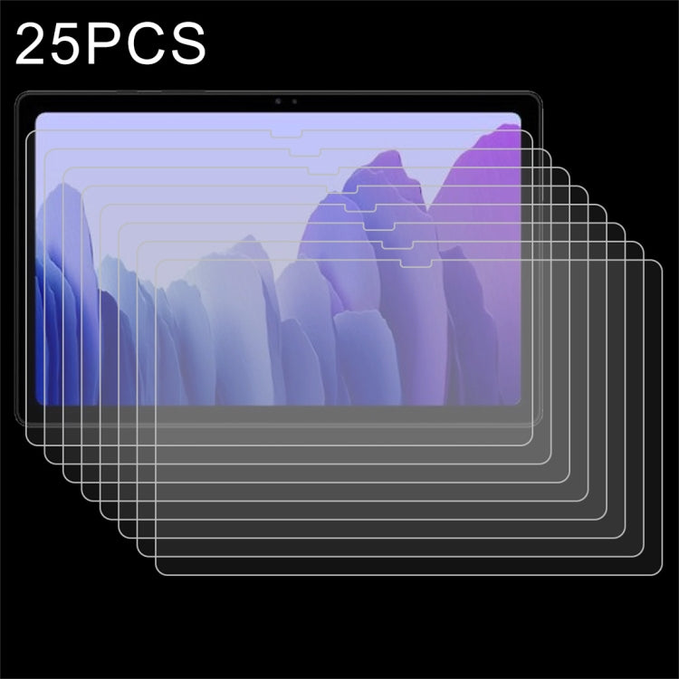 25 PCS 9H HD Explosion-proof Tempered Glass Film, For Huawei MatePad 10.8, For Huawei Tablet C5 8.0, For Huawei Tablet C5 10.4, For Huawei Tablet C3 8.0, For Samsung Galaxy Tab A7 T500