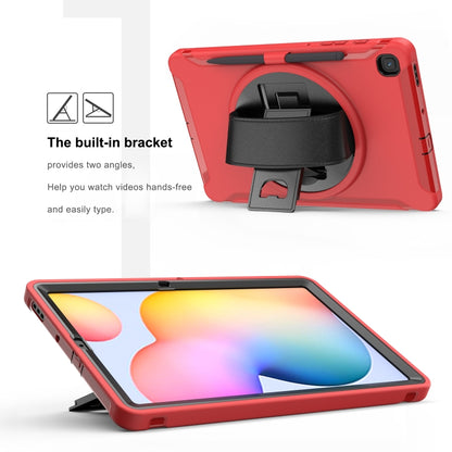 360 Degree Rotation PC+TPU Protective Cover with Holder & Hand Strap & Pen Slot, For Samsung Galaxy Tab A 8.4 (2020) T307, For Samsung Galaxy Tab S6 Lite, For iPad Pro 12.9 inch (2020), For iPad 10.2