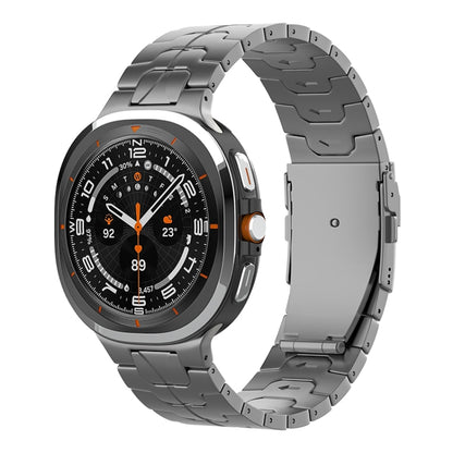 Safety Buckle Pure Titanium Watch Band, For Samsung Galaxy Watch Ultra / Ultra 2025, For Samsung Galaxy Watch8 / Watch8 Classic