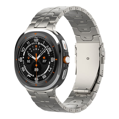 Safety Buckle Pure Titanium Watch Band, For Samsung Galaxy Watch Ultra / Ultra 2025, For Samsung Galaxy Watch8 / Watch8 Classic