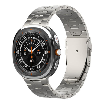 Safety Buckle Pure Titanium Watch Band, For Samsung Galaxy Watch Ultra / Ultra 2025, For Samsung Galaxy Watch8 / Watch8 Classic