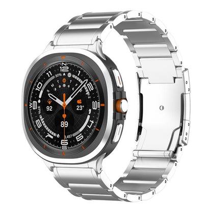 Three Beads Tortoise Buckle Titanium Steel Watch Band, For Samsung Galaxy Watch Ultra / Ultra 2025, For Samsung Galaxy Watch8 / Watch8 Classic