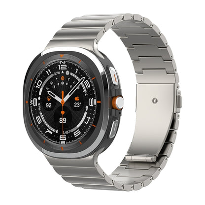 One Bead Flat Buckle Pure Titanium Watch Band, For Samsung Galaxy Watch Ultra / Ultra 2025, For Samsung Galaxy Watch8 / Watch8 Classic
