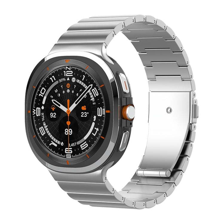 One Bead Flat Buckle Pure Titanium Watch Band, For Samsung Galaxy Watch Ultra / Ultra 2025, For Samsung Galaxy Watch8 / Watch8 Classic