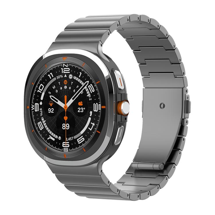 One Bead Flat Buckle Pure Titanium Watch Band, For Samsung Galaxy Watch Ultra / Ultra 2025, For Samsung Galaxy Watch8 / Watch8 Classic