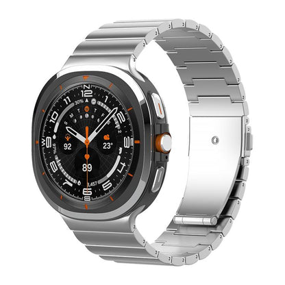 One Bead Flat Buckle Pure Titanium Watch Band, For Samsung Galaxy Watch Ultra / Ultra 2025, For Samsung Galaxy Watch8 / Watch8 Classic