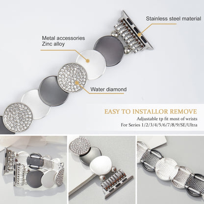 Alloy Chain Metal Watch Band, For Apple Watch 46mm / 49mm / 45mm / 44mm, For Apple Watch 42mm / 41mm / 40mm / 38mm