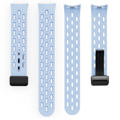 Magnetic Folding Buckle Silicone Watch Band, For Xiaomi Smart Band 9