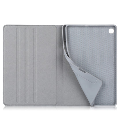 For Samsung Galaxy Tab S6 Lite P610/P615 Marble Cloth Texture TPU Horizontal Flip Leather Case with Holder & Card Slot & Pen Slot