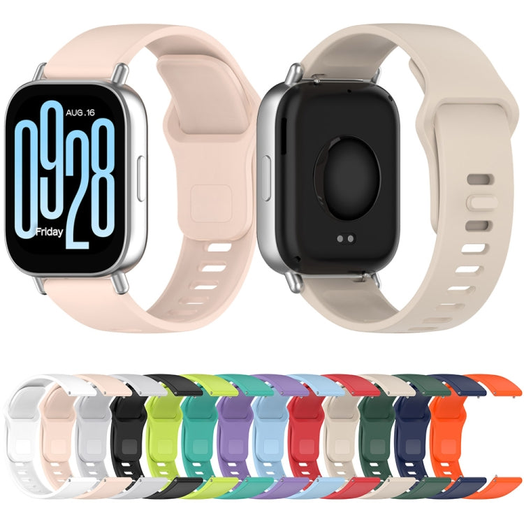 Solid Color Reverse Buckle Silicone Watch Band, For Redmi Watch 5 Active
