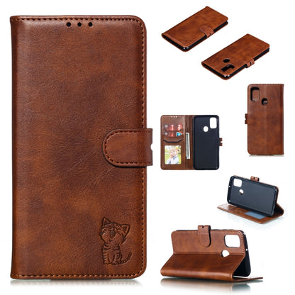 Embossed Happy Cat Pattern Horizontal Flip Leather Case with Holder & Card Slots & Wallet & Photo Frame, For Samsung Galaxy A21s, For Samsung Galaxy A71 5G, For Samsung Galaxy Note20, For Samsung Galaxy Note20 Ultra, For iPhone 12 mini                 ...