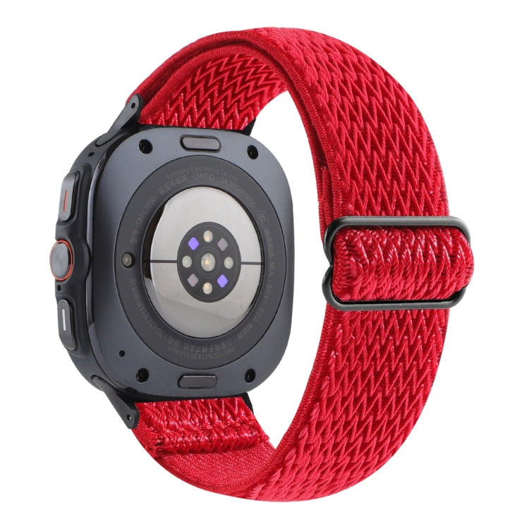 Wave Pattern Nylon Braided Watch Band, For Samsung Galaxy Watch Ultra 47mm / Ultra 2025