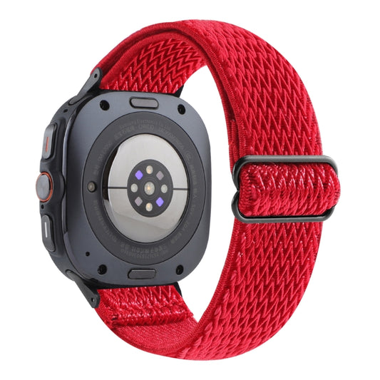 Wave Pattern Nylon Braided Watch Band, For Samsung Galaxy Watch Ultra 47mm / Ultra 2025