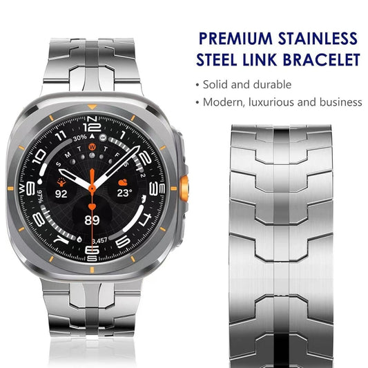 Butterfly Buckle Titanium Alloy Watch Band, For Samsung Galaxy Watch Ultra 47mm / Ultra 2025
