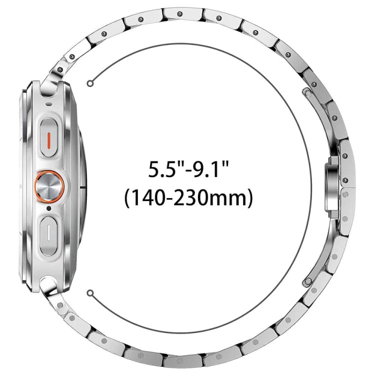 Butterfly Buckle Titanium Alloy Watch Band, For Samsung Galaxy Watch Ultra 47mm / Ultra 2025