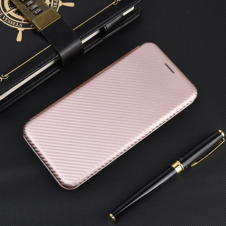 Carbon Fiber Texture Magnetic Horizontal Flip TPU + PC + PU Leather Case with Card Slot, For iPhone 11 Pro, For iPhone 6 / 6s, For iPhone 6 Plus / 6s Plus, For iPhone 11 Pro Max, For iPhone 11, For iPhone 12 mini, For iPhone 12 / 12 Pro                ...