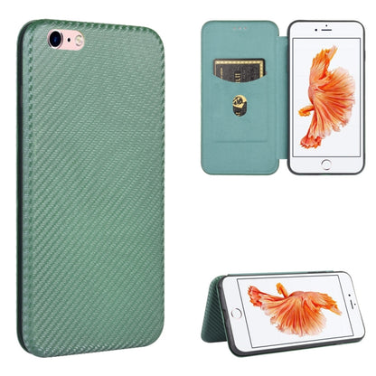 Carbon Fiber Texture Magnetic Horizontal Flip TPU + PC + PU Leather Case with Card Slot, For iPhone 11 Pro, For iPhone 6 / 6s, For iPhone 6 Plus / 6s Plus, For iPhone 11 Pro Max, For iPhone 11, For iPhone 12 mini, For iPhone 12 / 12 Pro                ...