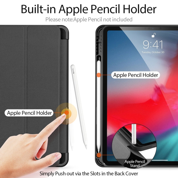 DUX DUCIS Domo Series Horizontal Flip Magnetic TPU + PU Leather Case with Three-folding Holder & Pen Slot & Sleep / Wake-up Function, For iPad Air 11 2025 / 2024 / 2022 / 2020 10.9