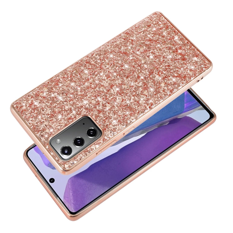 Glitter Powder Shockproof TPU Protective Case, For Samsung Galaxy Note20 Ultra