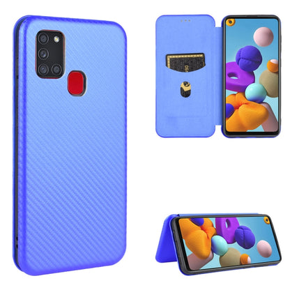 Carbon Fiber Texture Magnetic Horizontal Flip TPU + PC + PU Leather Case with Card Slot, For Samsung Galaxy Note10, For Samsung Galaxy Note10 Plus, For Samsung Galaxy Note20 Ultra, For Samsung Galaxy Note20, For Samsung Galaxy A21s