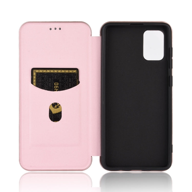 Carbon Fiber Texture Magnetic Horizontal Flip TPU + PC + PU Leather Case with Rope & Card Slot, For Samsung Galaxy A71 5G, For Samsung Galaxy A71, For Samsung Galaxy A90 5G, For Samsung Galaxy A91 / M80s / S10 Lite, For Samsung Galaxy M11              ...