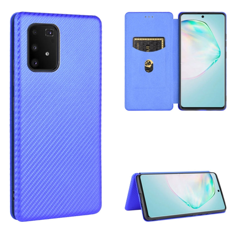 Carbon Fiber Texture Magnetic Horizontal Flip TPU + PC + PU Leather Case with Rope & Card Slot, For Samsung Galaxy A71 5G, For Samsung Galaxy A71, For Samsung Galaxy A90 5G, For Samsung Galaxy A91 / M80s / S10 Lite, For Samsung Galaxy M11              ...