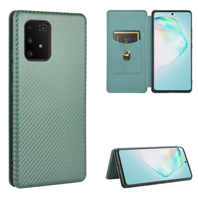 Carbon Fiber Texture Magnetic Horizontal Flip TPU + PC + PU Leather Case with Rope & Card Slot, For Samsung Galaxy A71 5G, For Samsung Galaxy A71, For Samsung Galaxy A90 5G, For Samsung Galaxy A91 / M80s / S10 Lite, For Samsung Galaxy M11              ...