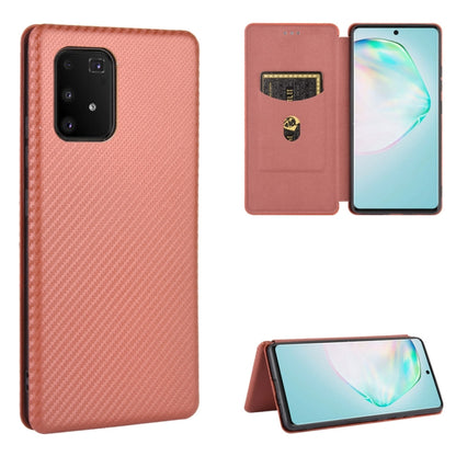 Carbon Fiber Texture Magnetic Horizontal Flip TPU + PC + PU Leather Case with Rope & Card Slot, For Samsung Galaxy A71 5G, For Samsung Galaxy A71, For Samsung Galaxy A90 5G, For Samsung Galaxy A91 / M80s / S10 Lite, For Samsung Galaxy M11              ...