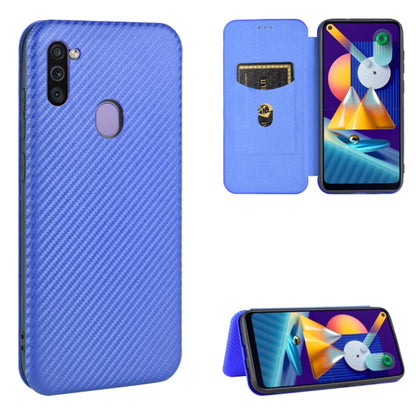 Carbon Fiber Texture Magnetic Horizontal Flip TPU + PC + PU Leather Case with Rope & Card Slot, For Samsung Galaxy A71 5G, For Samsung Galaxy A71, For Samsung Galaxy A90 5G, For Samsung Galaxy A91 / M80s / S10 Lite, For Samsung Galaxy M11              ...