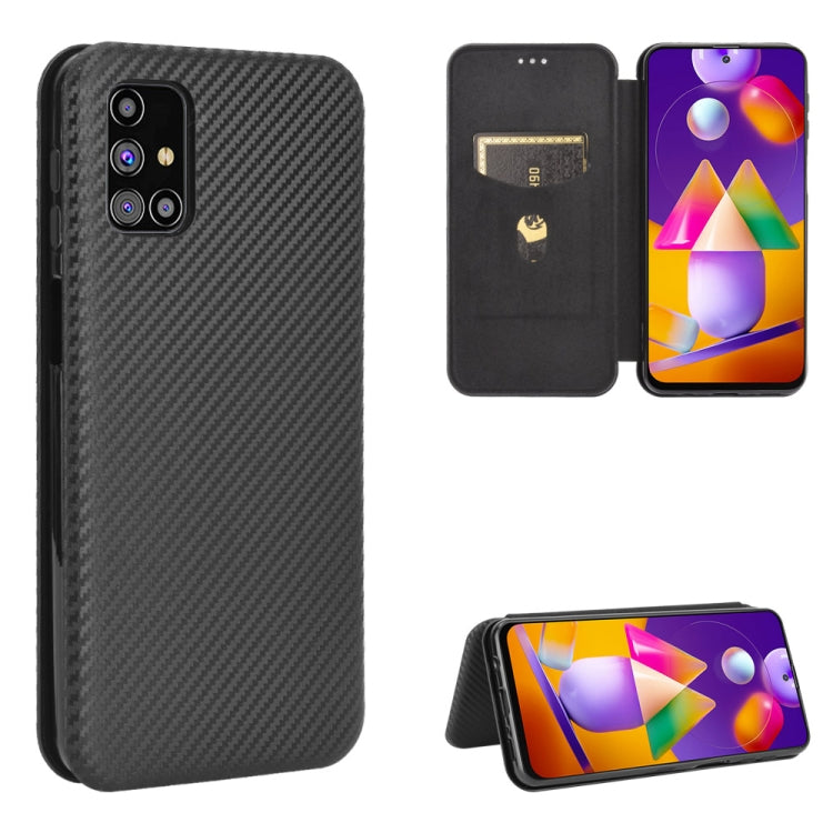 Carbon Fiber Texture Magnetic Horizontal Flip TPU + PC + PU Leather Case with Rope & Card Slot, For Samsung Galaxy A71 5G, For Samsung Galaxy A71, For Samsung Galaxy A90 5G, For Samsung Galaxy A91 / M80s / S10 Lite, For Samsung Galaxy M11              ...
