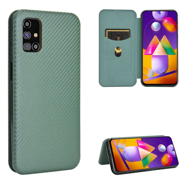 Carbon Fiber Texture Magnetic Horizontal Flip TPU + PC + PU Leather Case with Rope & Card Slot, For Samsung Galaxy A71 5G, For Samsung Galaxy A71, For Samsung Galaxy A90 5G, For Samsung Galaxy A91 / M80s / S10 Lite, For Samsung Galaxy M11              ...