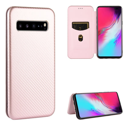 Carbon Fiber Texture Magnetic Horizontal Flip TPU + PC + PU Leather Case with Rope & Card Slot, For Samsung Galaxy A71 5G, For Samsung Galaxy A71, For Samsung Galaxy A90 5G, For Samsung Galaxy A91 / M80s / S10 Lite, For Samsung Galaxy M11              ...