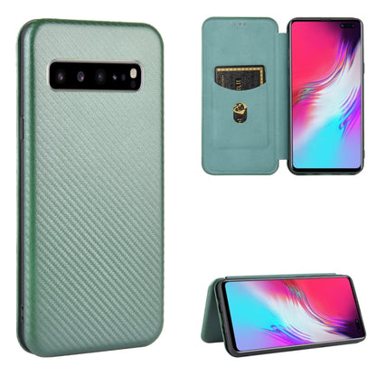 Carbon Fiber Texture Magnetic Horizontal Flip TPU + PC + PU Leather Case with Rope & Card Slot, For Samsung Galaxy A71 5G, For Samsung Galaxy A71, For Samsung Galaxy A90 5G, For Samsung Galaxy A91 / M80s / S10 Lite, For Samsung Galaxy M11              ...