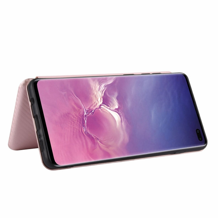 Carbon Fiber Texture Magnetic Horizontal Flip TPU + PC + PU Leather Case with Rope & Card Slot, For Samsung Galaxy S10 Plus, For Samsung Galaxy S10, For Samsung Galaxy S20, For Samsung Galaxy S20 Plus, For Samsung Galaxy XCover Pro                     ...