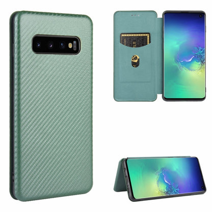 Carbon Fiber Texture Magnetic Horizontal Flip TPU + PC + PU Leather Case with Rope & Card Slot, For Samsung Galaxy S10 Plus, For Samsung Galaxy S10, For Samsung Galaxy S20, For Samsung Galaxy S20 Plus, For Samsung Galaxy XCover Pro                     ...