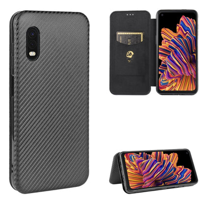 Carbon Fiber Texture Magnetic Horizontal Flip TPU + PC + PU Leather Case with Rope & Card Slot, For Samsung Galaxy S10 Plus, For Samsung Galaxy S10, For Samsung Galaxy S20, For Samsung Galaxy S20 Plus, For Samsung Galaxy XCover Pro                     ...