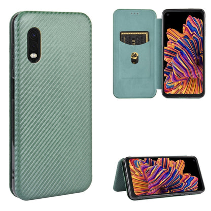 Carbon Fiber Texture Magnetic Horizontal Flip TPU + PC + PU Leather Case with Rope & Card Slot, For Samsung Galaxy S10 Plus, For Samsung Galaxy S10, For Samsung Galaxy S20, For Samsung Galaxy S20 Plus, For Samsung Galaxy XCover Pro                     ...